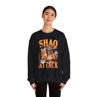 Shaq Attack Crewneck Sweatshirt, Basketball Apparel, Unisex Streetwear, Sports Fan Gift, Cozy Layering Essentials
