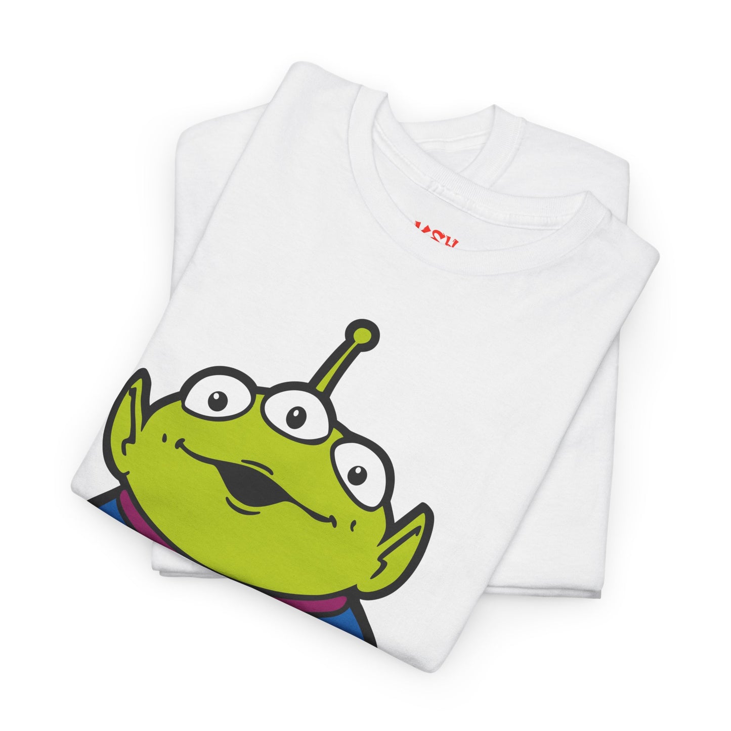Pizza Planet Alien Graphic Tee — Retro Cartoon Pizza Logo T-Shirt