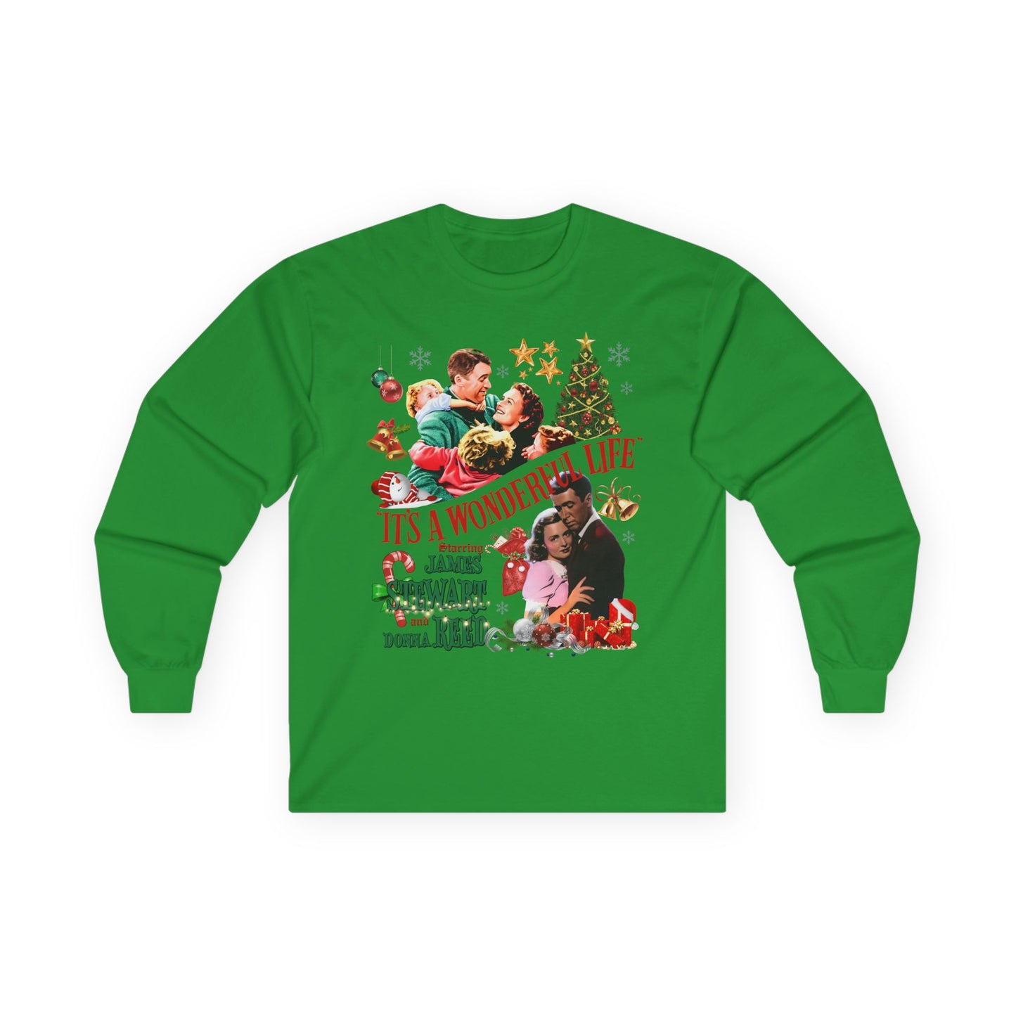 It's a Wonderful Life Holiday Long Sleeve Tee — Classic Christmas Movie Shirt