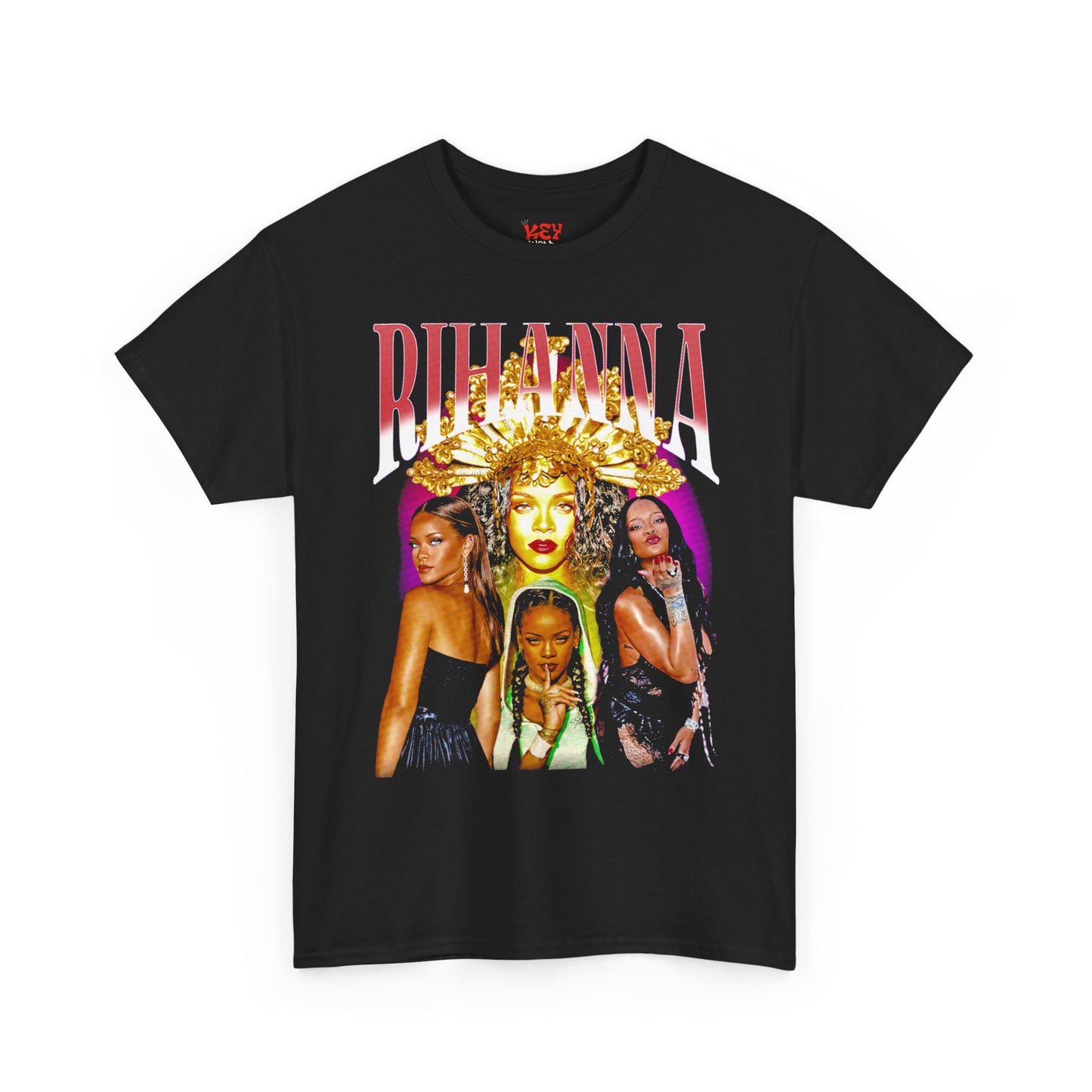 RiRi Graphic Tee — Retro Collage Music Icon Design