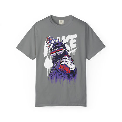 Retro Graffiti Statue of Liberty Illustration (’Like’ Spray Can)