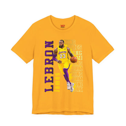 Lebron James Unisex Jersey Tee, Basketball Fan Shirt, Sports Apparel, Gift for Him, Casual Wear, Lakers Merchandise