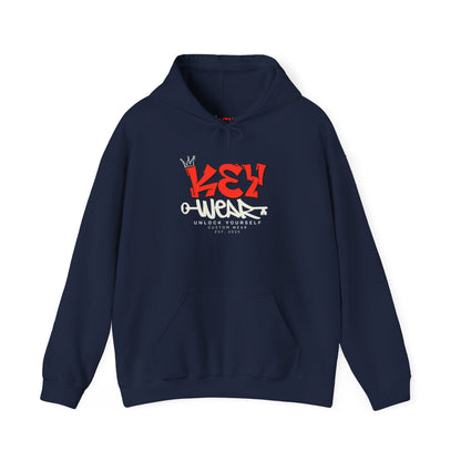 Graffiti Style Unisex Hoodie - KeyWear, Streetwear, Cozy Fashion, Urban Style