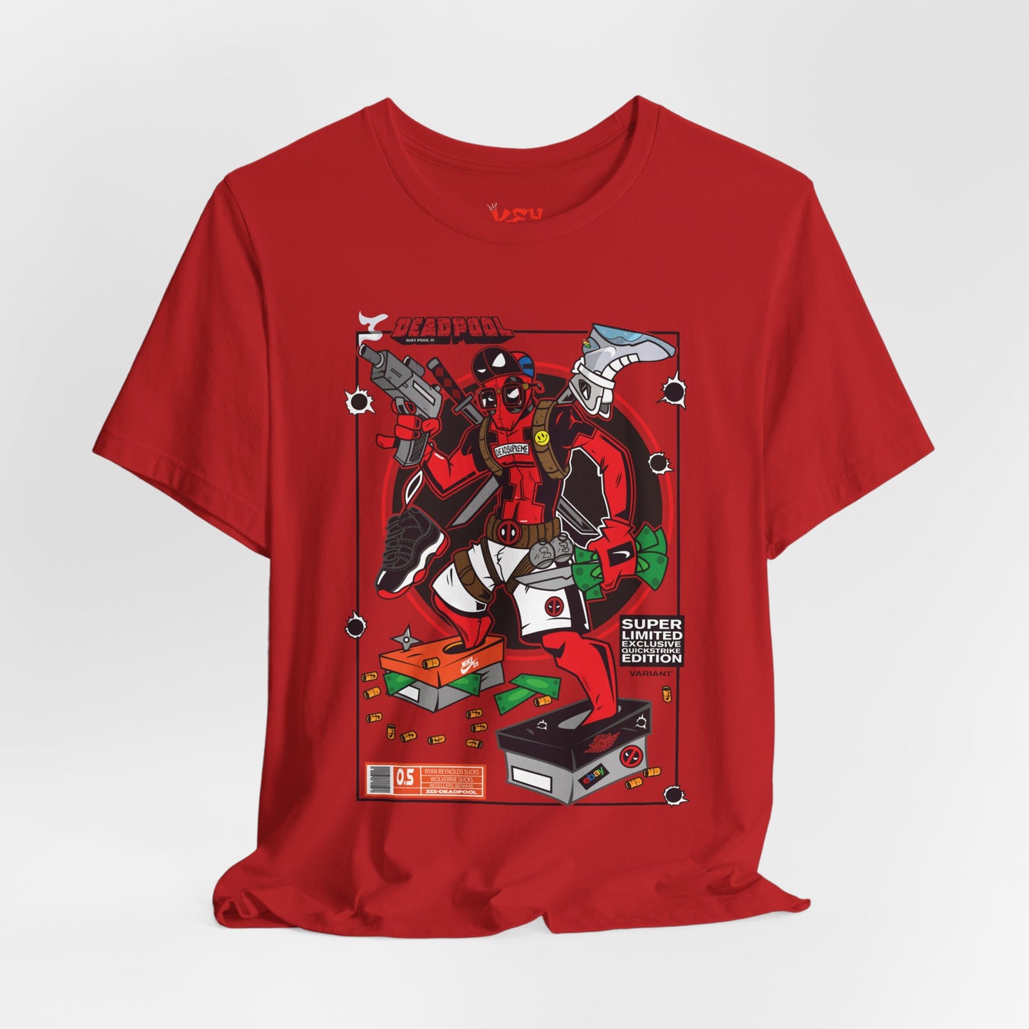 Deadpool Arcade Graphic Tee — Retro Gaming Comic T-Shirt
