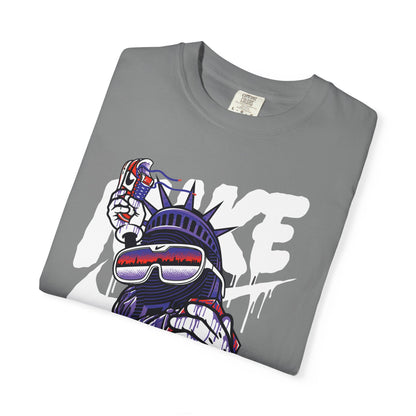 Retro Graffiti Statue of Liberty Illustration (’Like’ Spray Can)
