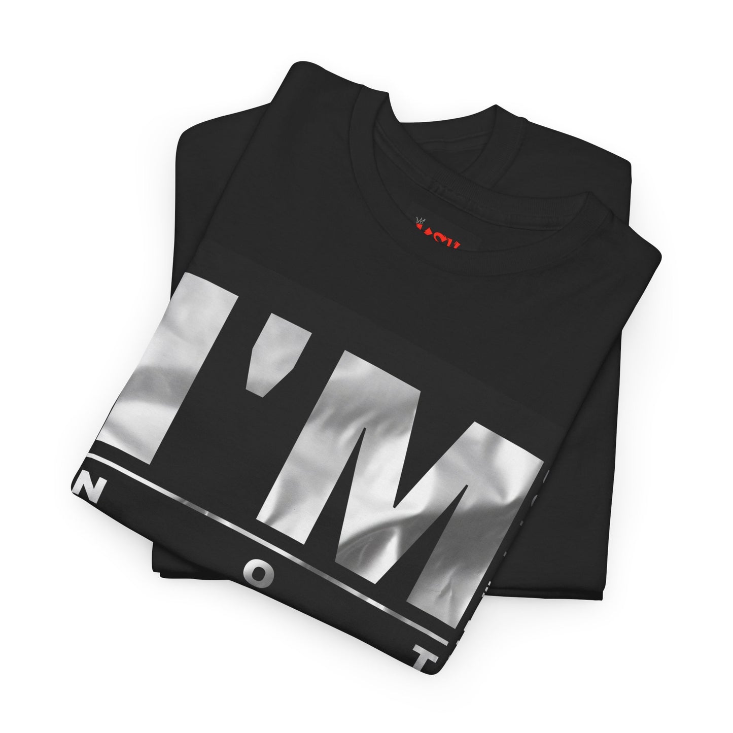I'm Not Perfect Graphic Tee — Bold Monochrome Statement Shirt