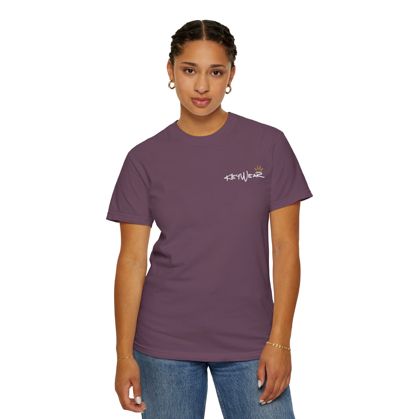 Skeleton Hand Holding Red Rose Graphic Tee