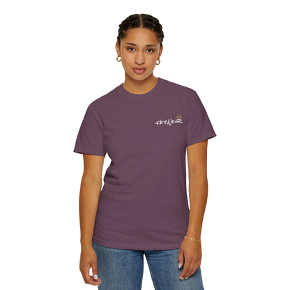 Skeleton Hand Holding Red Rose Graphic Tee