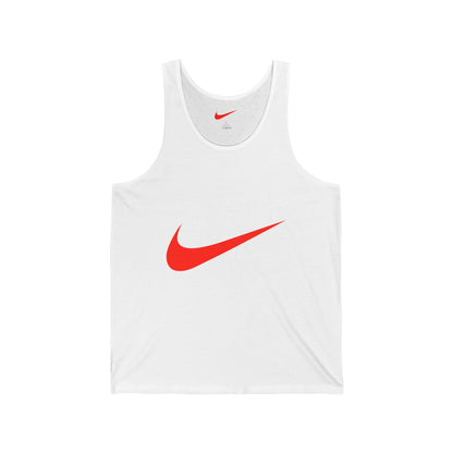 Red Swoosh Tank Top