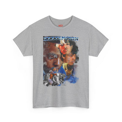X Graphic Tee - Retro Rap Collage T-Shirt (Portrait Montage Design)