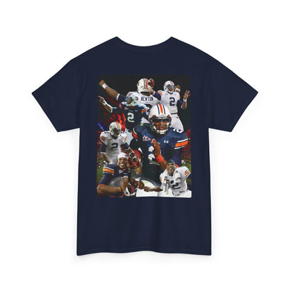 Cam Newton #2 Auburn Sports Tee, Unisex Cotton T-Shirt for Game Day, Fan Apparel, Gift for Sports Lovers, Unique Graphic Tee, Casual Wear