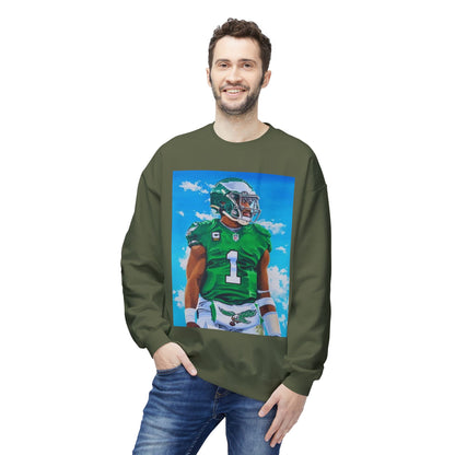 Jalen Hurts Athletic Art Fleece Crewneck Sweatshirt