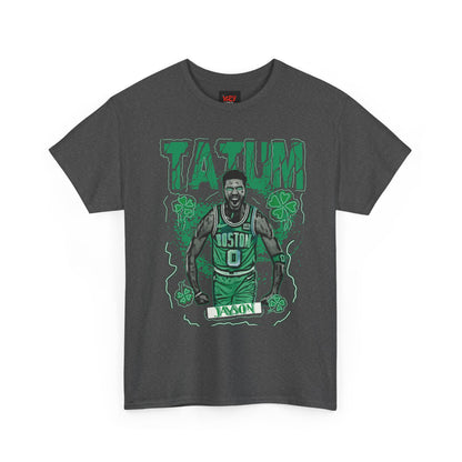 JT Boston Celtics Unisex Heavy Cotton Tee - Tatum Graphic Shirt, Sports Apparel, Basketball Fan Gear, Gift for Celtics Fans, Casual Wear