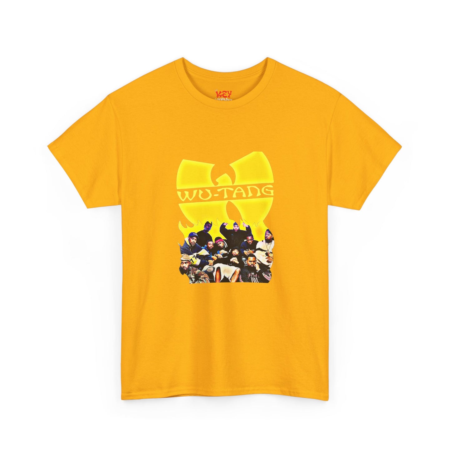 Wu-Tang Clan Logo Photo Tee — Yellow Icon Graphic T-Shirt