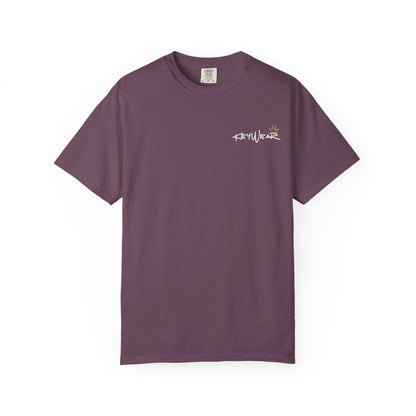 Skeleton Hand Holding Red Rose Graphic Tee