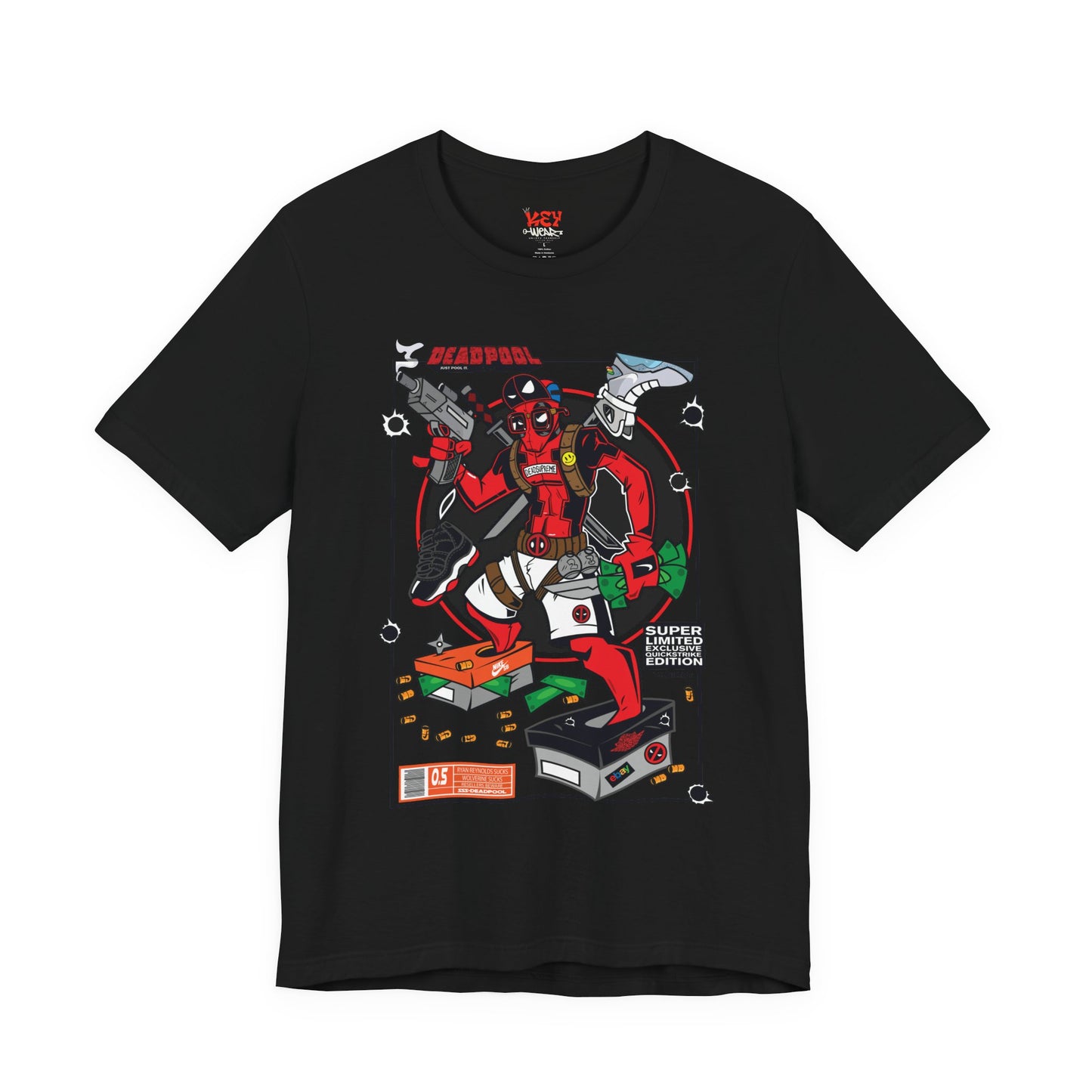 Deadpool Arcade Graphic Tee — Retro Gaming Comic T-Shirt