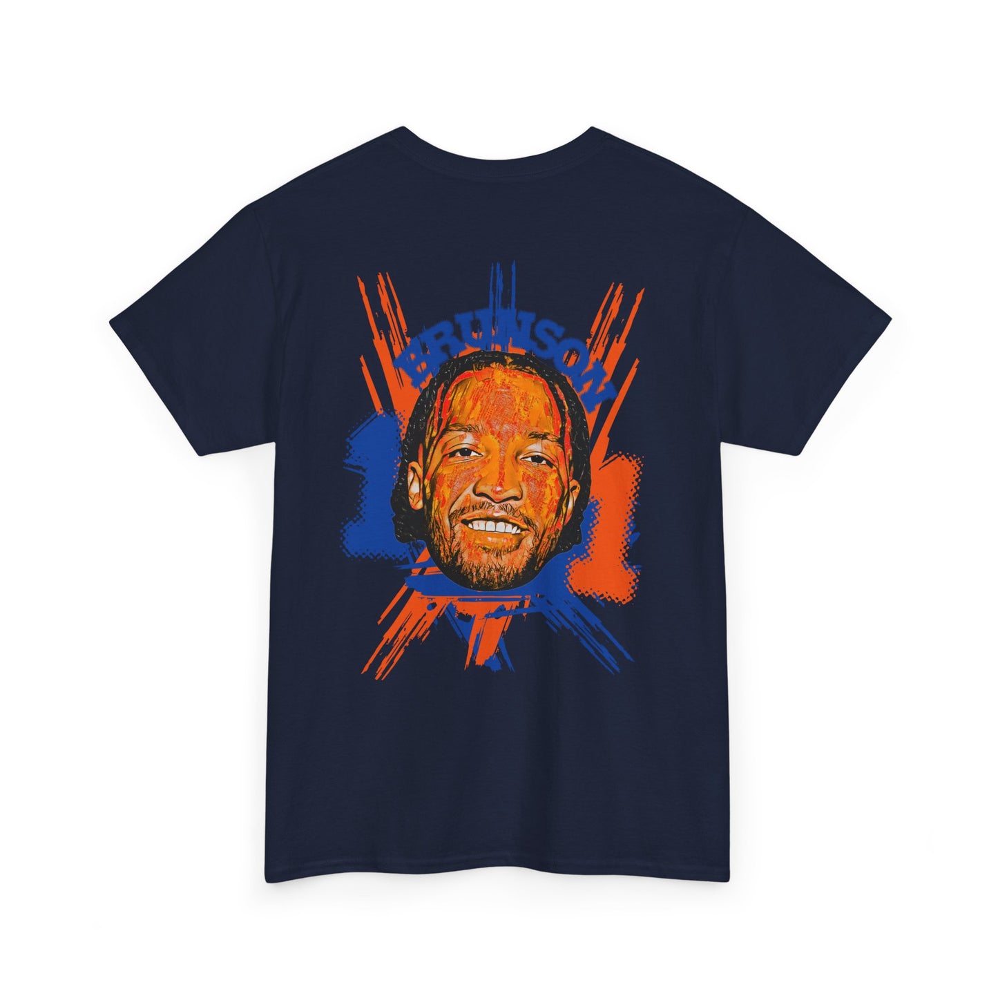 Brunson #11' Retro Portrait Basketball T-Shirt