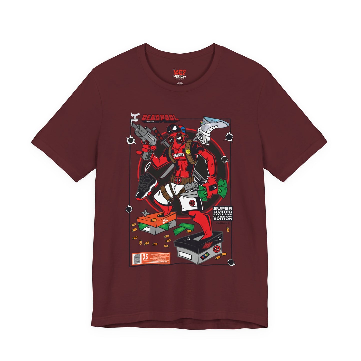 Deadpool Arcade Graphic Tee — Retro Gaming Comic T-Shirt