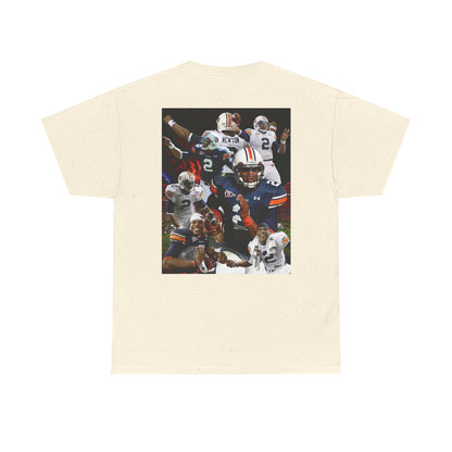 Cam Newton #2 Auburn Sports Tee, Unisex Cotton T-Shirt for Game Day, Fan Apparel, Gift for Sports Lovers, Unique Graphic Tee, Casual Wear