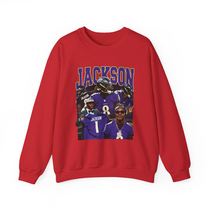 Lamar Jackson Graphic Crewneck Sweatshirt | Cozy Sports Apparel | Unisex Casual Wear | Perfect for Game Day, Gifts, Stylish & Comfy Sweatshirt