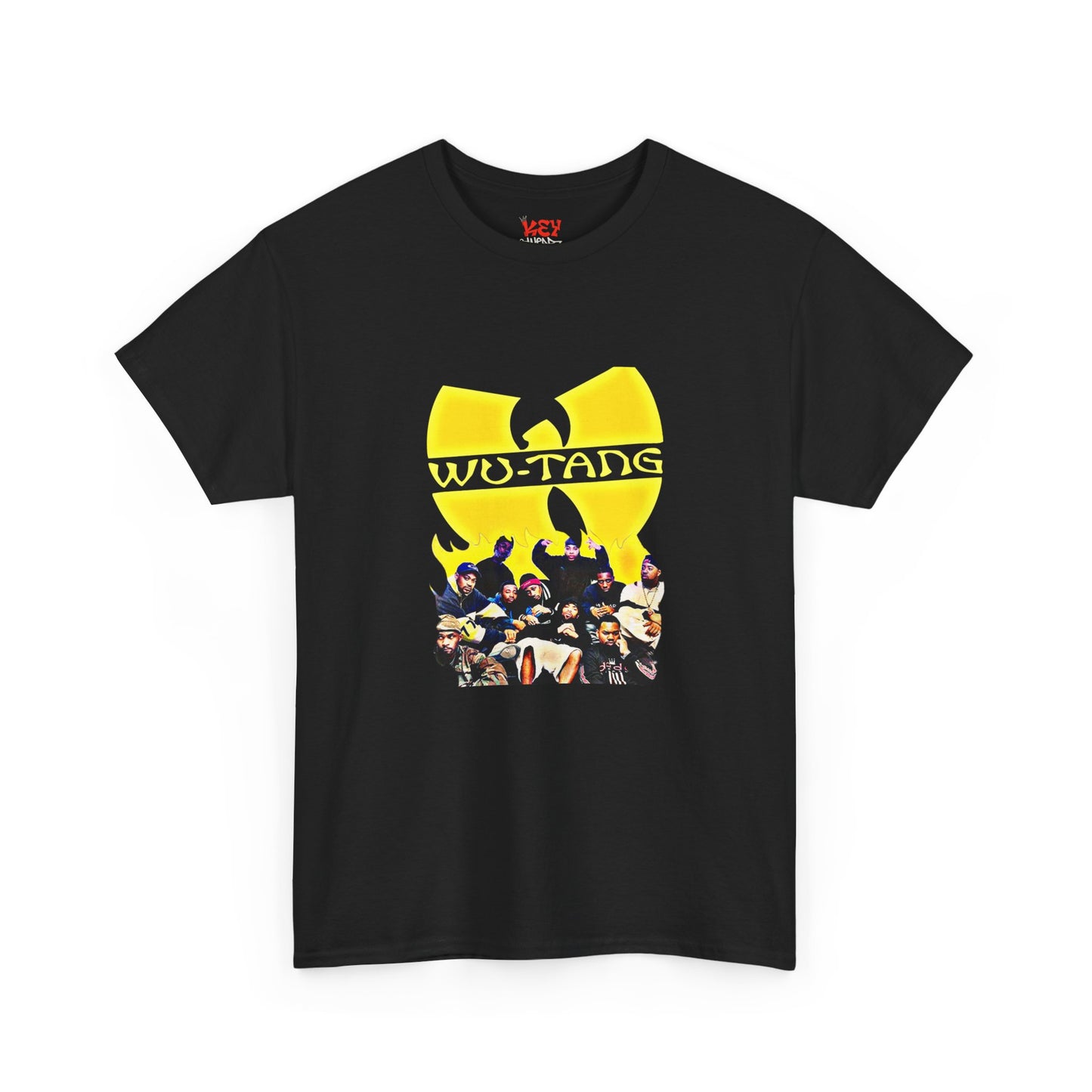 Wu-Tang Clan Logo Photo Tee — Yellow Icon Graphic T-Shirt