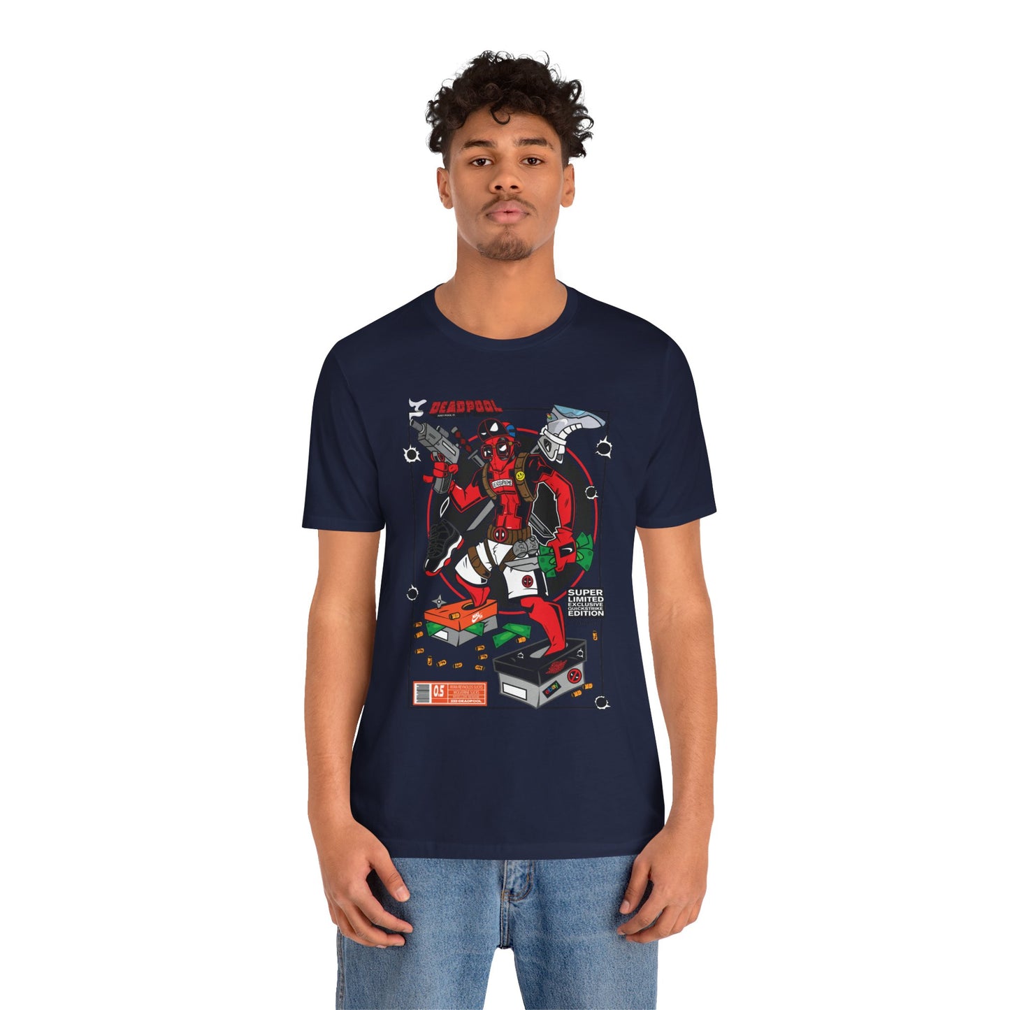 Deadpool Arcade Graphic Tee — Retro Gaming Comic T-Shirt