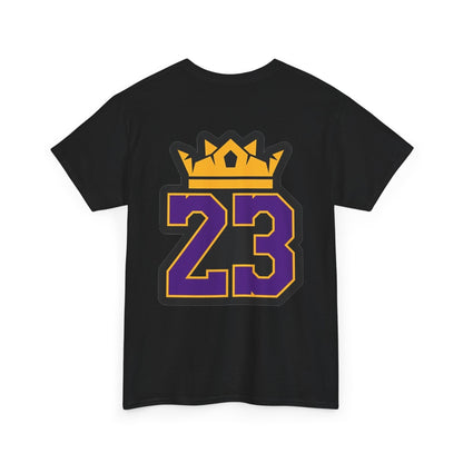 King Crown 23 Tee – Purple & Gold Sports Number Shirt