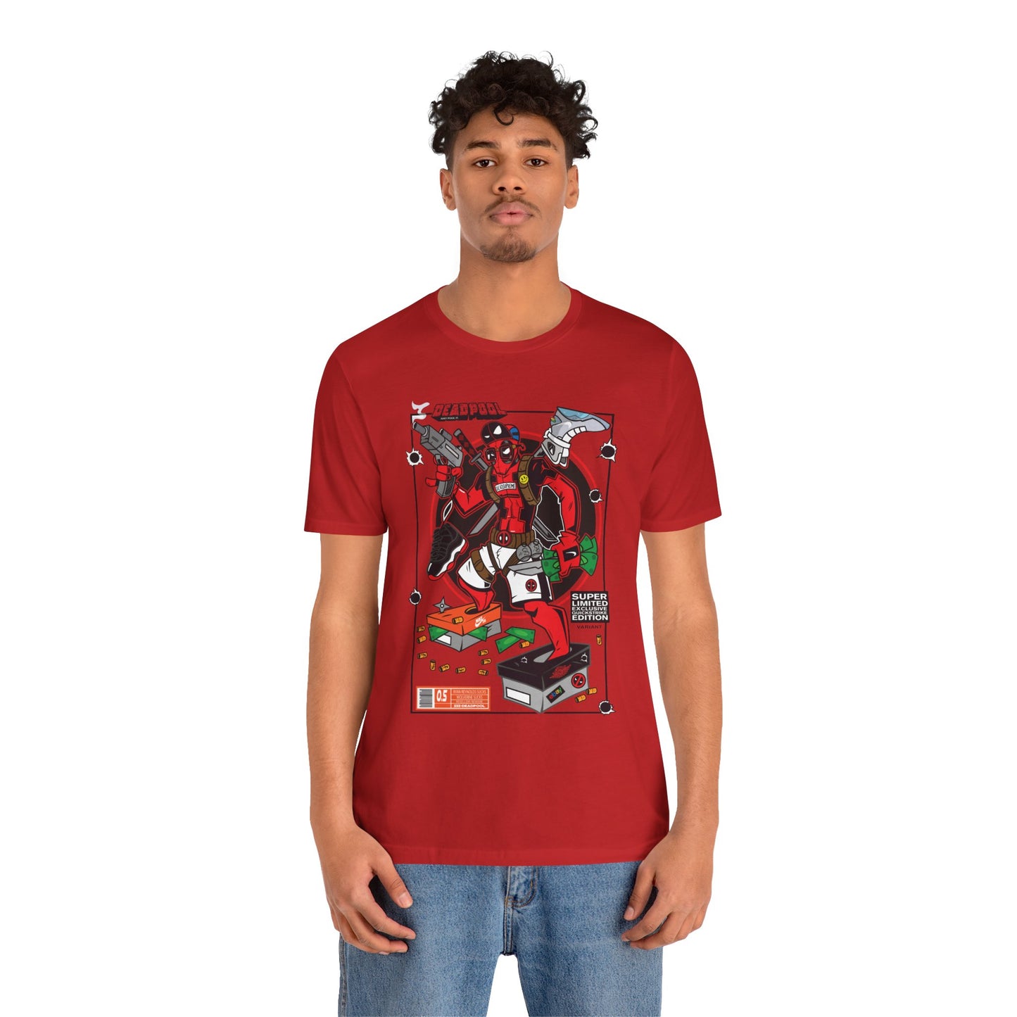 Deadpool Arcade Graphic Tee — Retro Gaming Comic T-Shirt