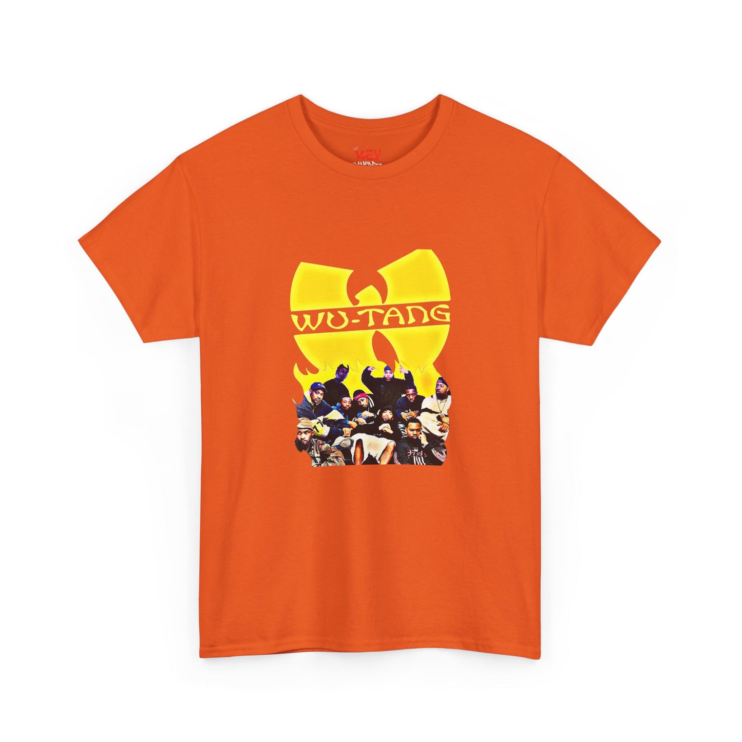 Wu-Tang Clan Logo Photo Tee — Yellow Icon Graphic T-Shirt