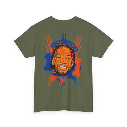 Brunson #11' Retro Portrait Basketball T-Shirt