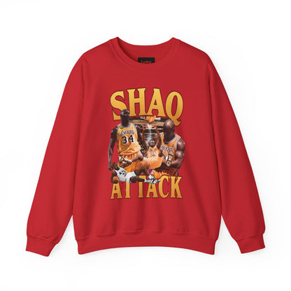 Shaq Attack Crewneck Sweatshirt, Basketball Apparel, Unisex Streetwear, Sports Fan Gift, Cozy Layering Essentials