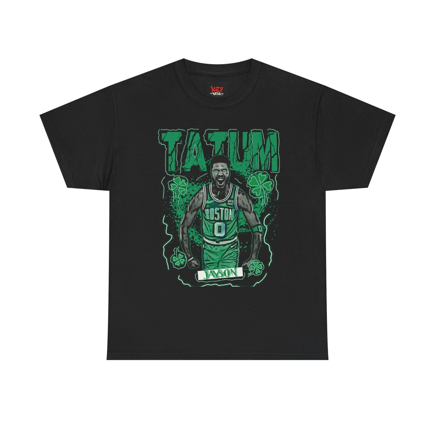 JT Boston Celtics Unisex Heavy Cotton Tee - Tatum Graphic Shirt, Sports Apparel, Basketball Fan Gear, Gift for Celtics Fans, Casual Wear