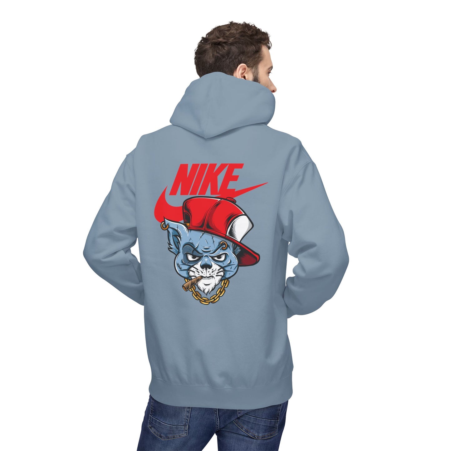 'Nike' Urban Cat Graphic Pullover