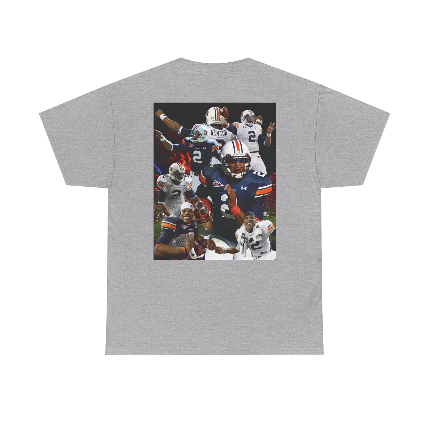 Cam Newton #2 Auburn Sports Tee, Unisex Cotton T-Shirt for Game Day, Fan Apparel, Gift for Sports Lovers, Unique Graphic Tee, Casual Wear