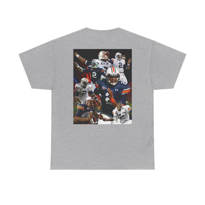 Cam Newton #2 Auburn Sports Tee, Unisex Cotton T-Shirt for Game Day, Fan Apparel, Gift for Sports Lovers, Unique Graphic Tee, Casual Wear