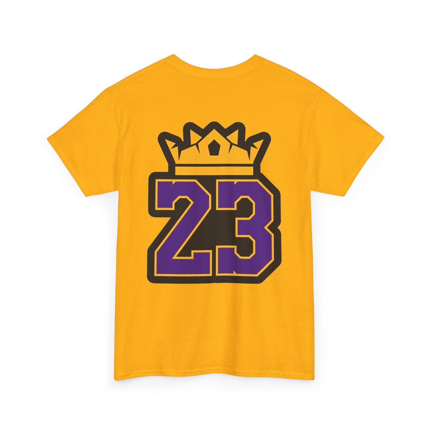 King Crown 23 Tee – Purple & Gold Sports Number Shirt