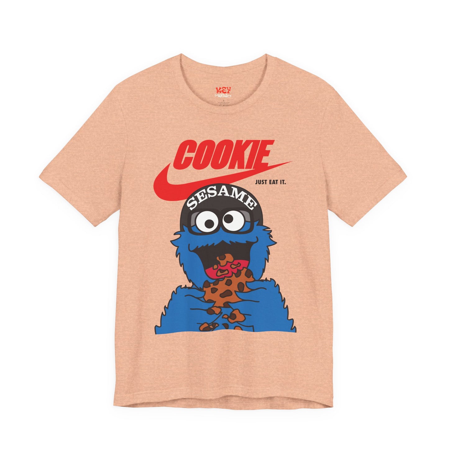 Cookie Monster Graphic Tee — "Cookie" Logo & Bite-Ready Sesame Design