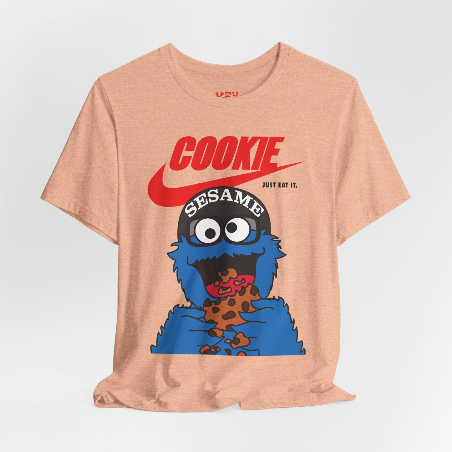 Cookie Monster Graphic Tee — "Cookie" Logo & Bite-Ready Sesame Design