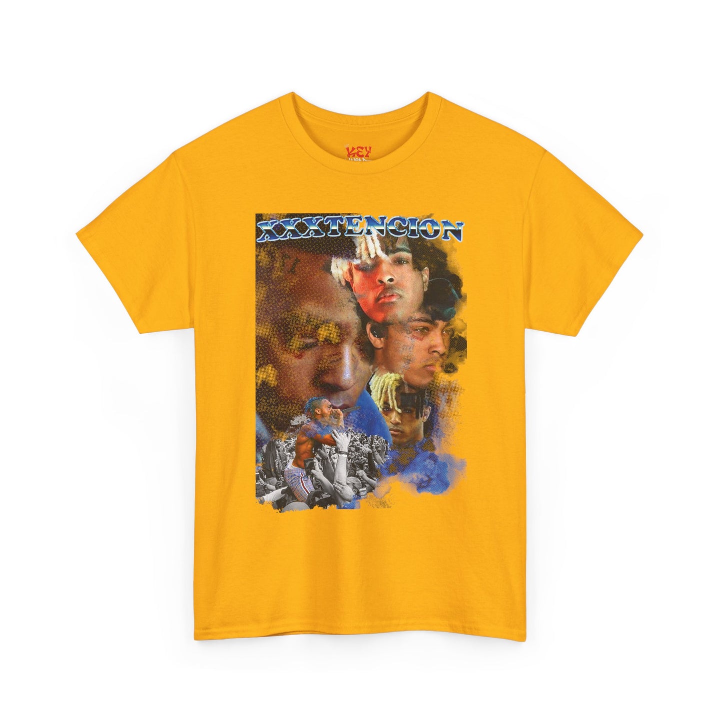 X Graphic Tee - Retro Rap Collage T-Shirt (Portrait Montage Design)