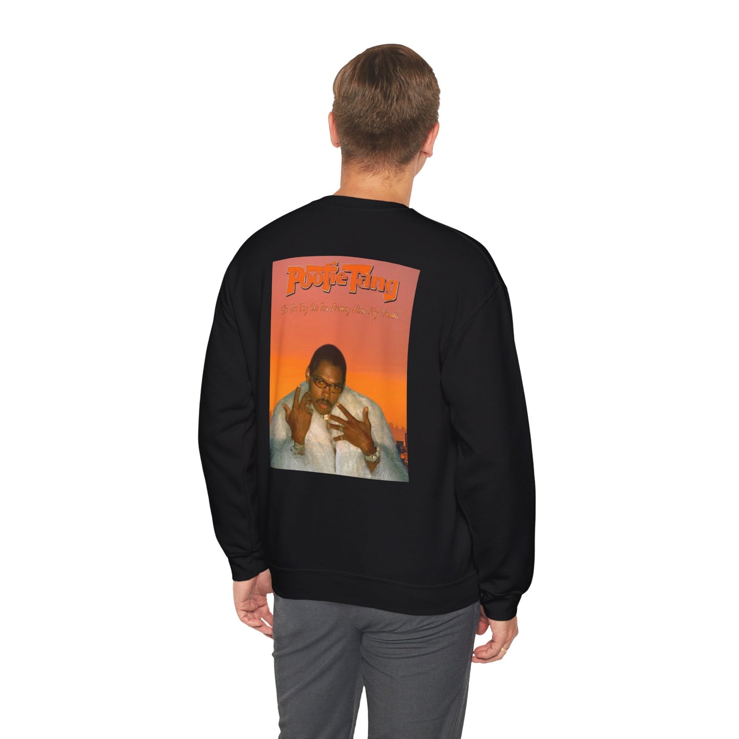Pootie Tang Keywear Graphic Sweatshirt — Vintage Portrait Back Print Crewneck