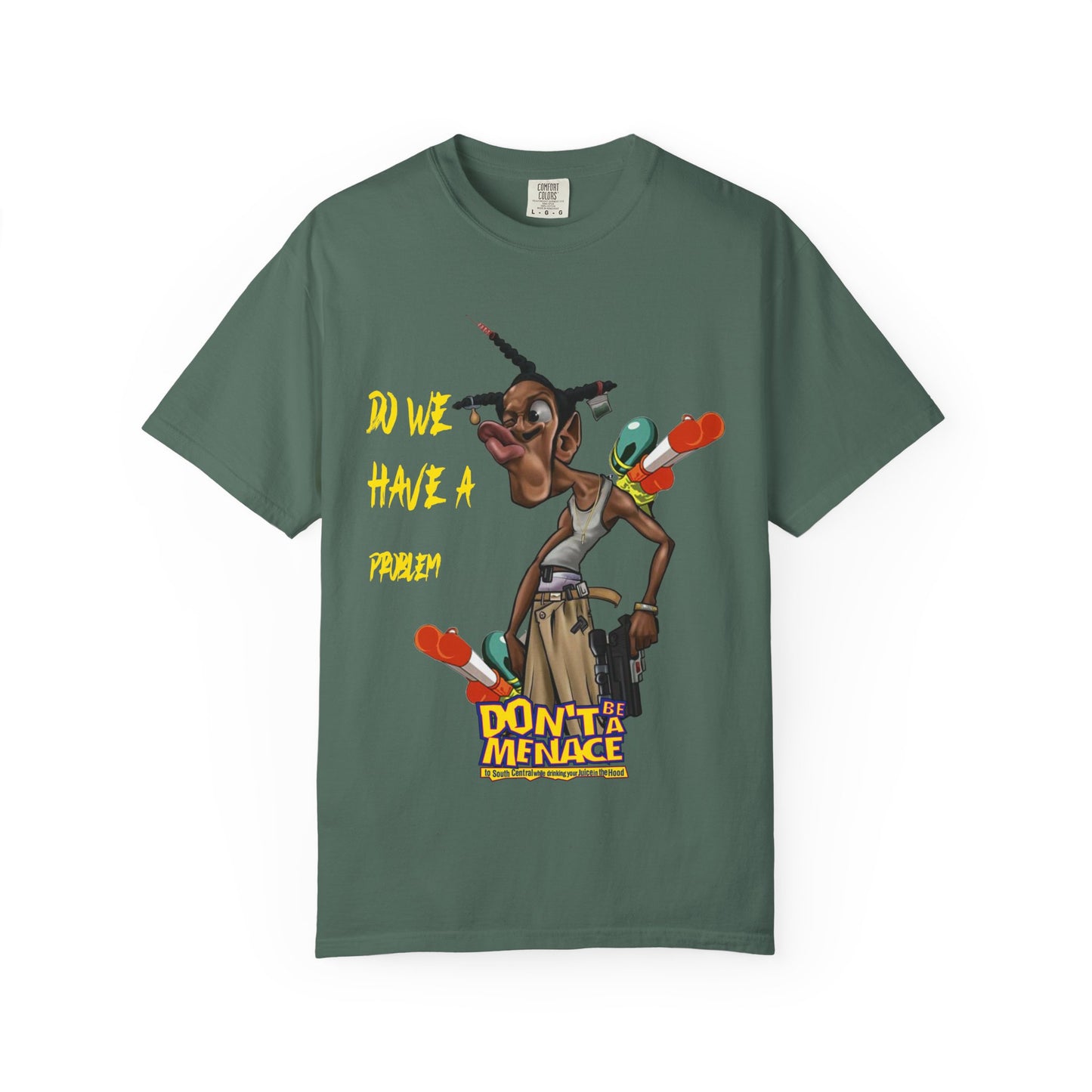 Don’t Be a Menace Graphic T-Shirt — “Do We Have a Problem?” Urban Cartoon Streetwear