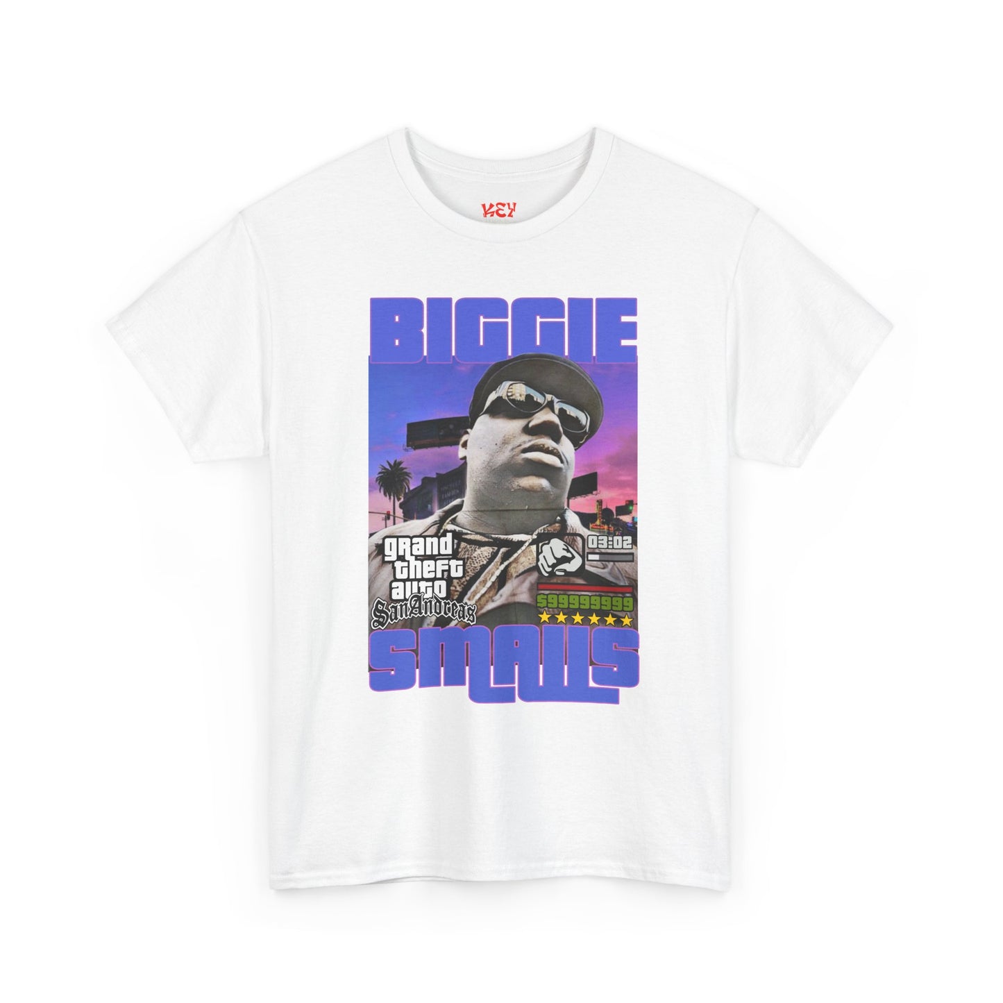 Biggie Tee — Retro Dragon Warrior Graphic T‑Shirt