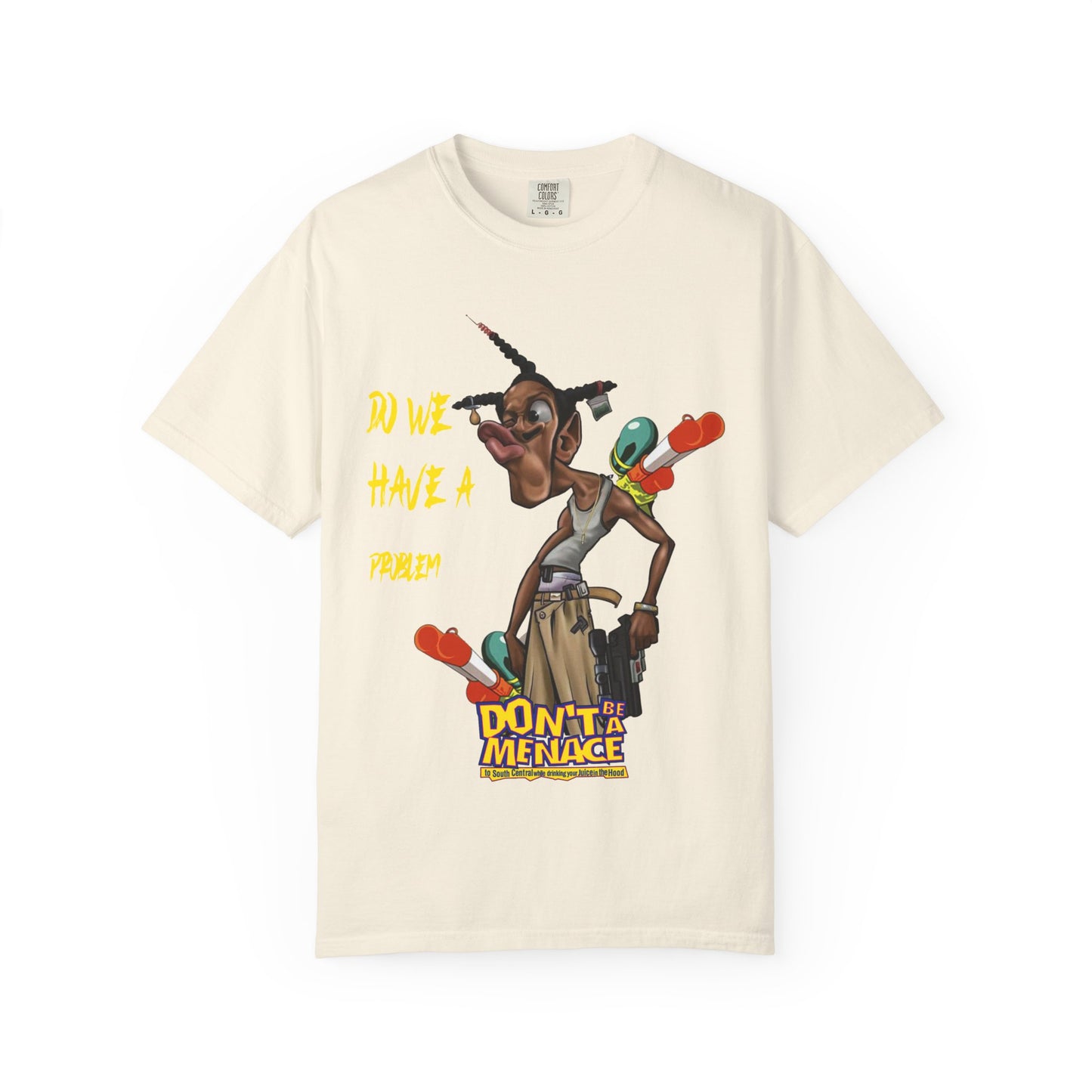 Don’t Be a Menace Graphic T-Shirt — “Do We Have a Problem?” Urban Cartoon Streetwear