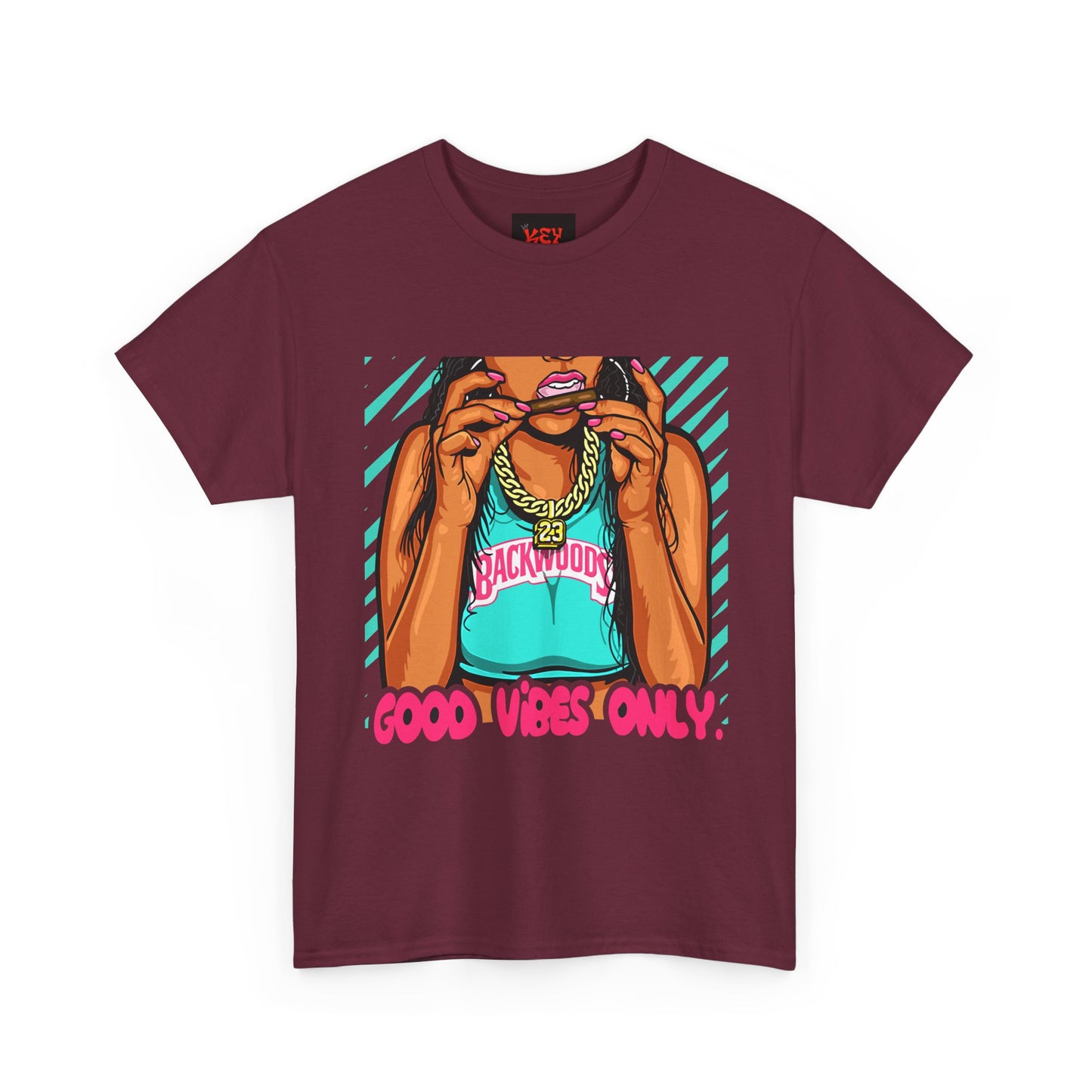 Good Vibes Only Tee — Retro Pop Art Graphic T-Shirt