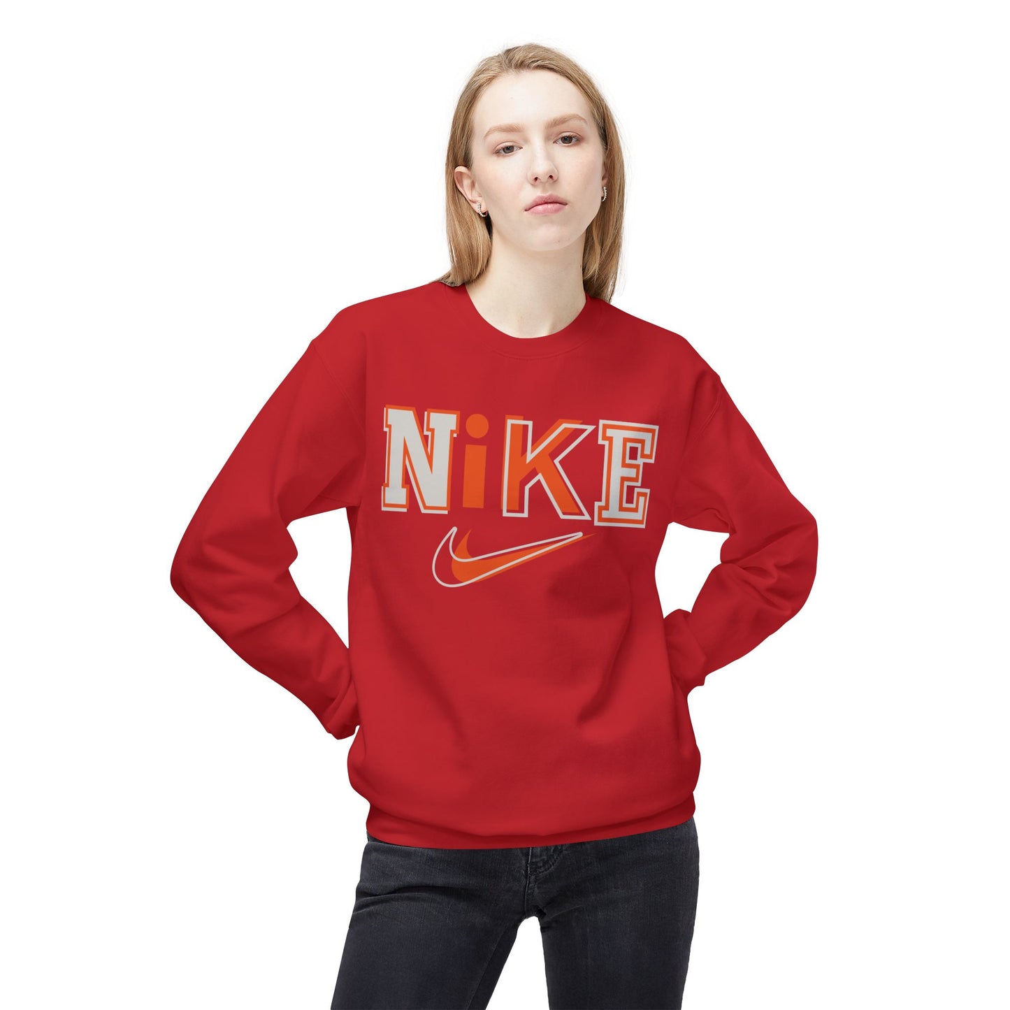 'NIKE' Retro Crewneck