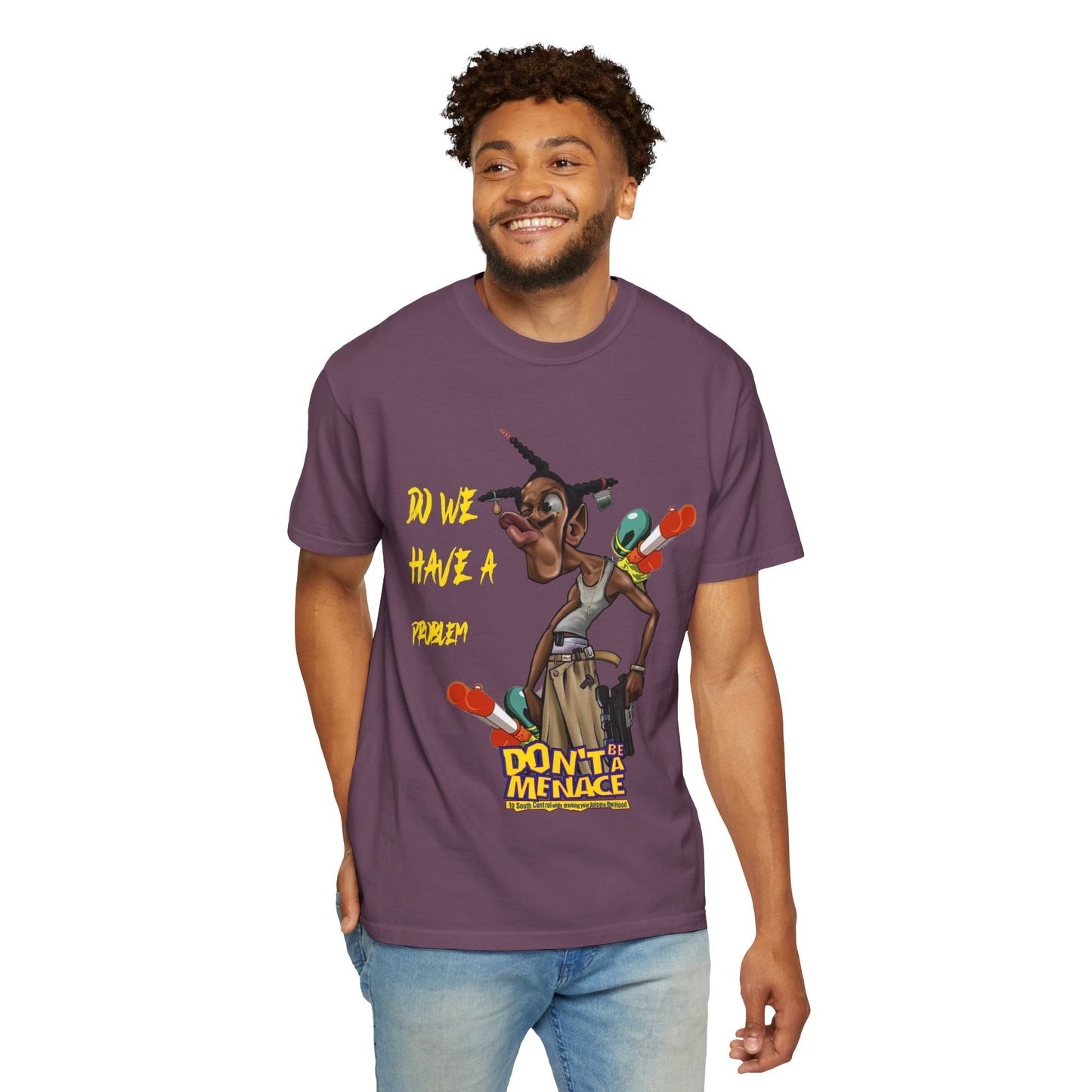 Don’t Be a Menace Graphic T-Shirt — “Do We Have a Problem?” Urban Cartoon Streetwear