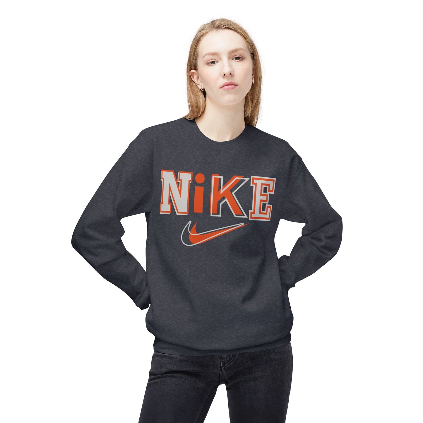 'NIKE' Retro Crewneck