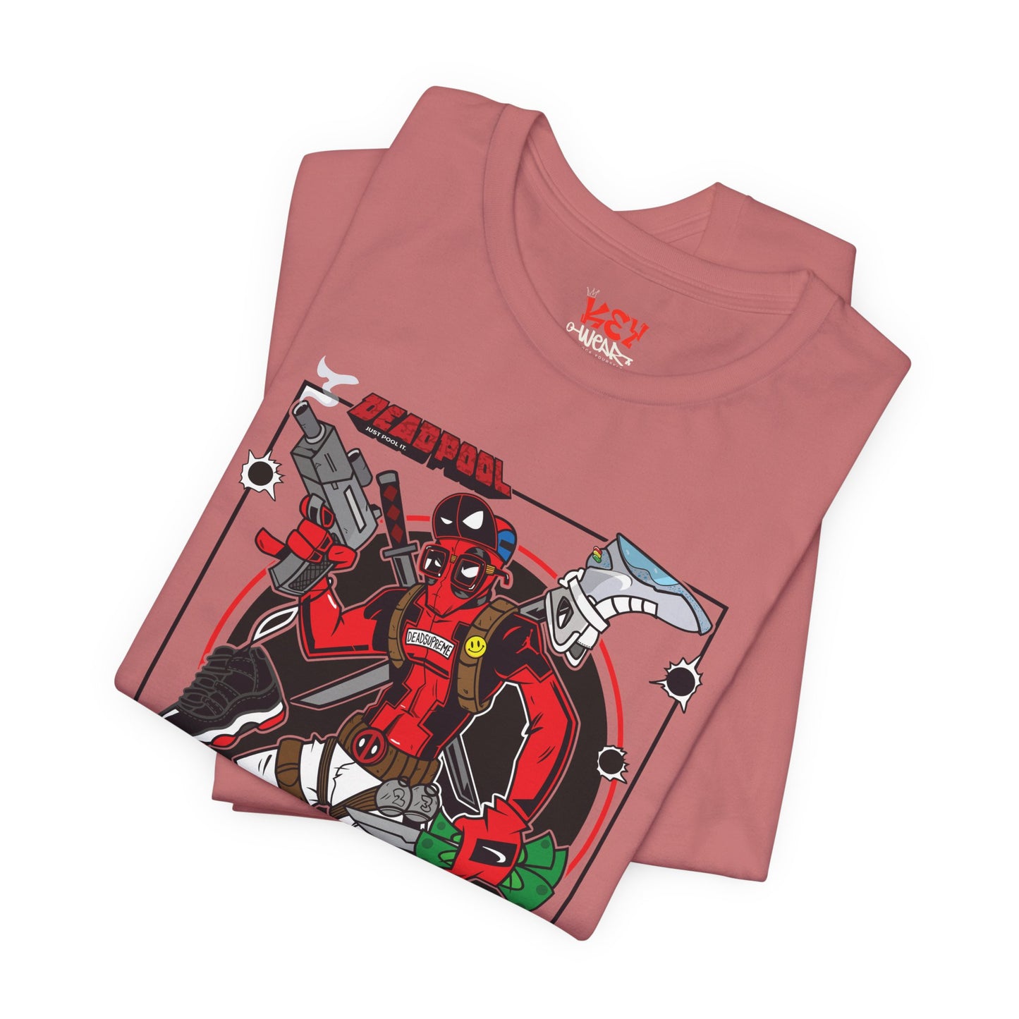 Deadpool Arcade Graphic Tee — Retro Gaming Comic T-Shirt