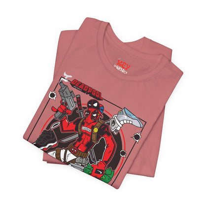 Deadpool Arcade Graphic Tee — Retro Gaming Comic T-Shirt