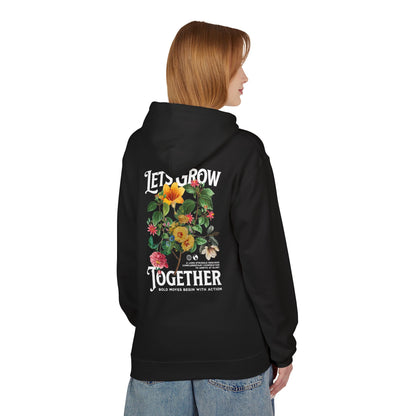 Lets Grow Together Floral Hoodie